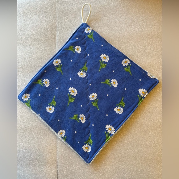 Hand Crafted Other - NEW! Handmade Softy Cloth Blue Floral Daisy